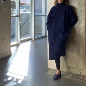 Vintage Navy Cocoon Coat